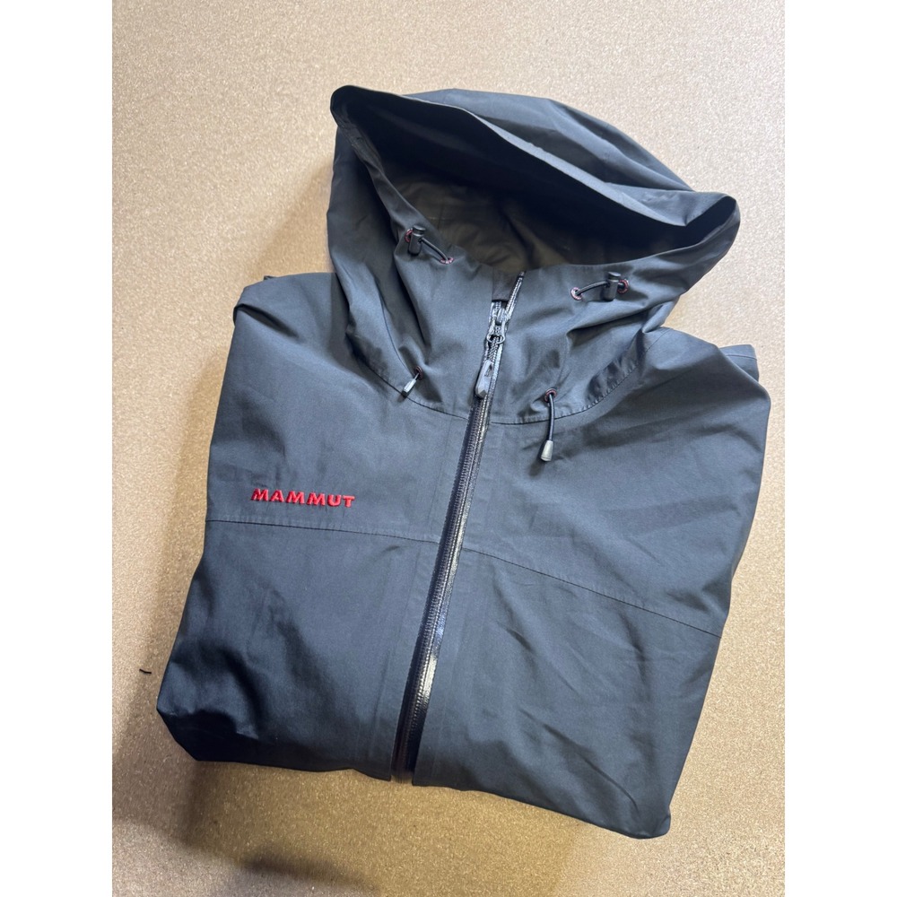 Mammut Gore Tex Men's Hooded Rain Jacket Hiking Outdoor Adventure $250
